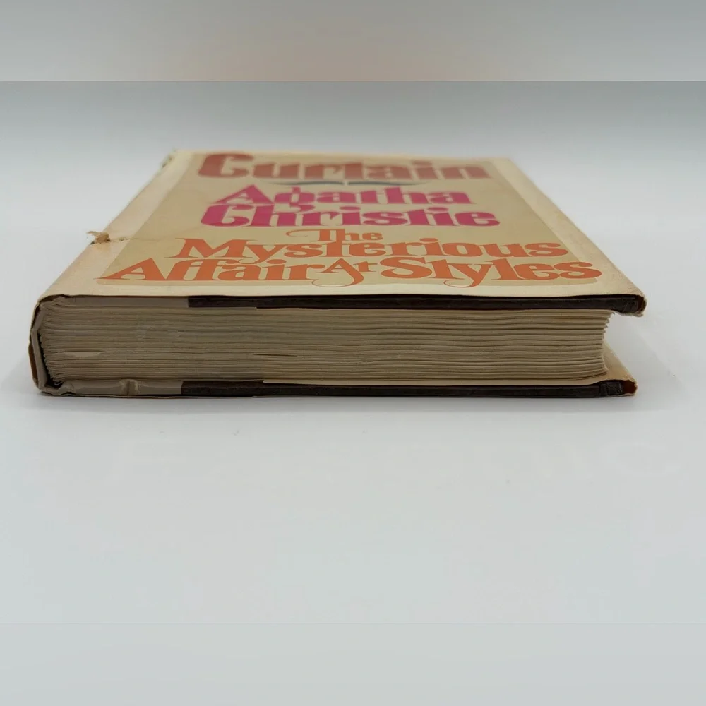 Curtain/The Mysterious Affair at Styles by Agatha Christie (1975, Hardcover)